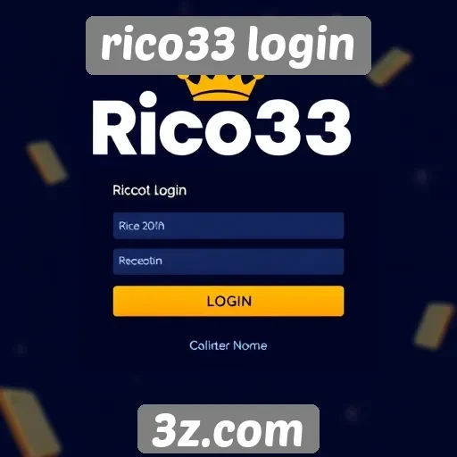 Login fácil no site de jogos rico33